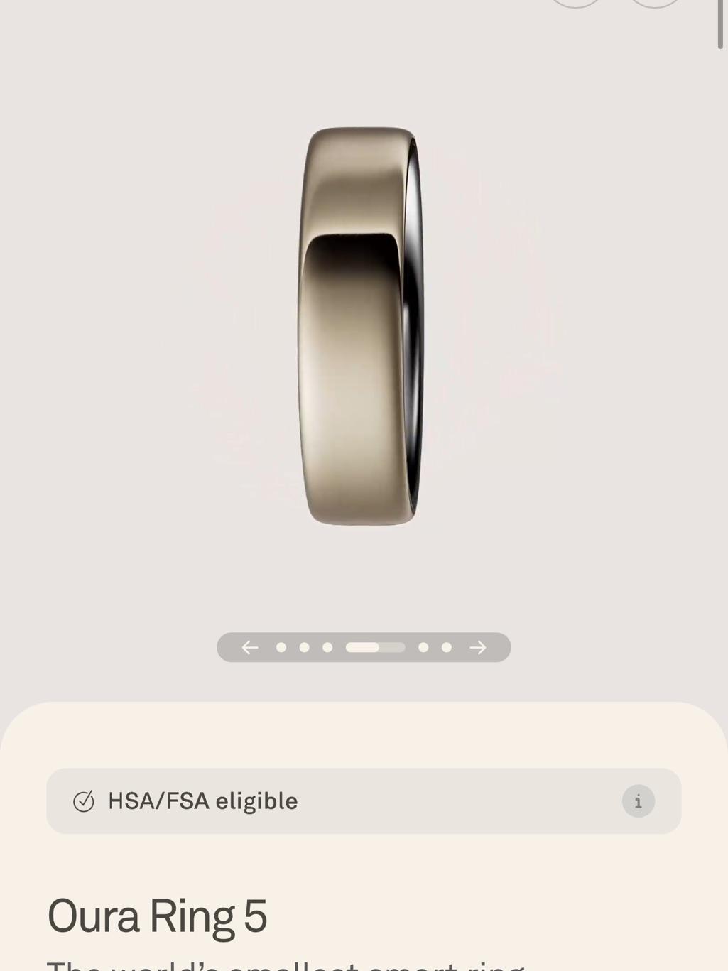 Oura Ring 5 Size 12